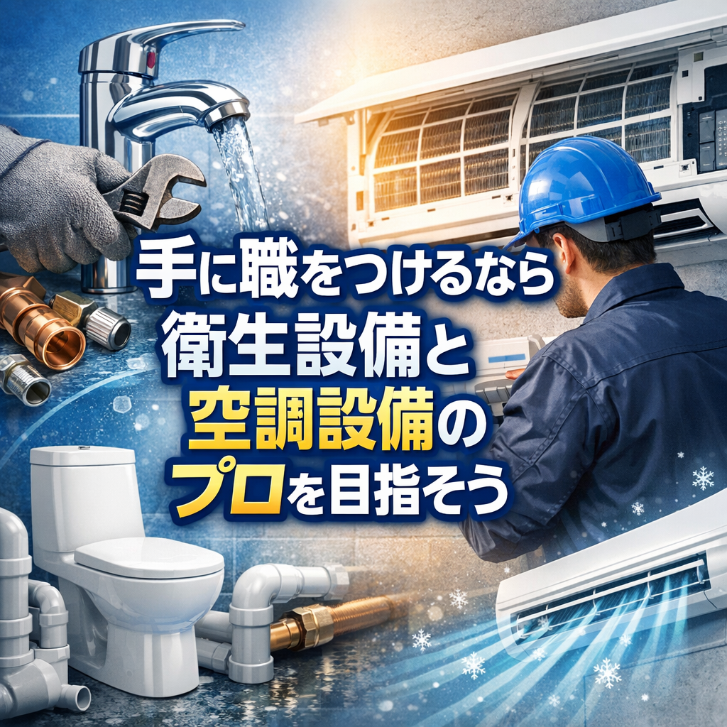 手に職をつけるなら衛生設備と空調設備のプロを目指そう