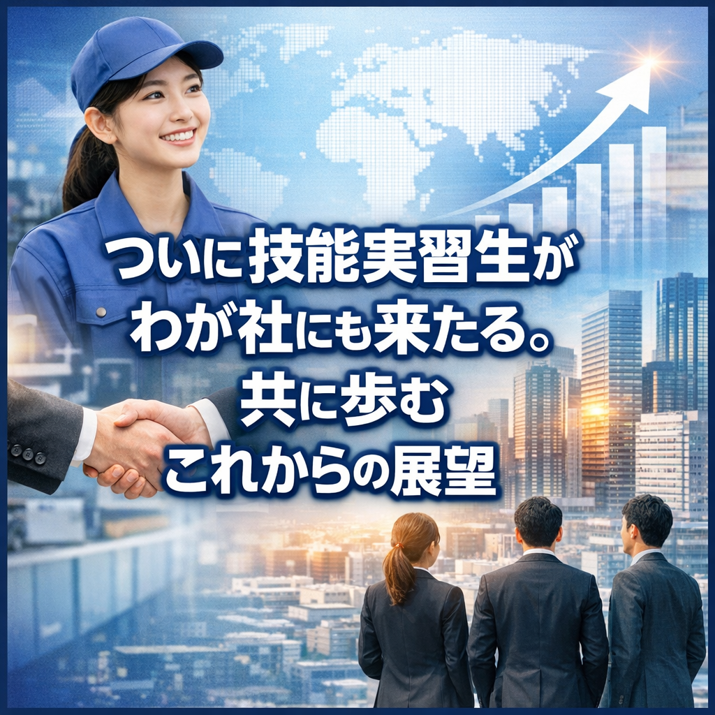 ついに技能実習生がわが社にも来たる。共に歩むこれからの展望